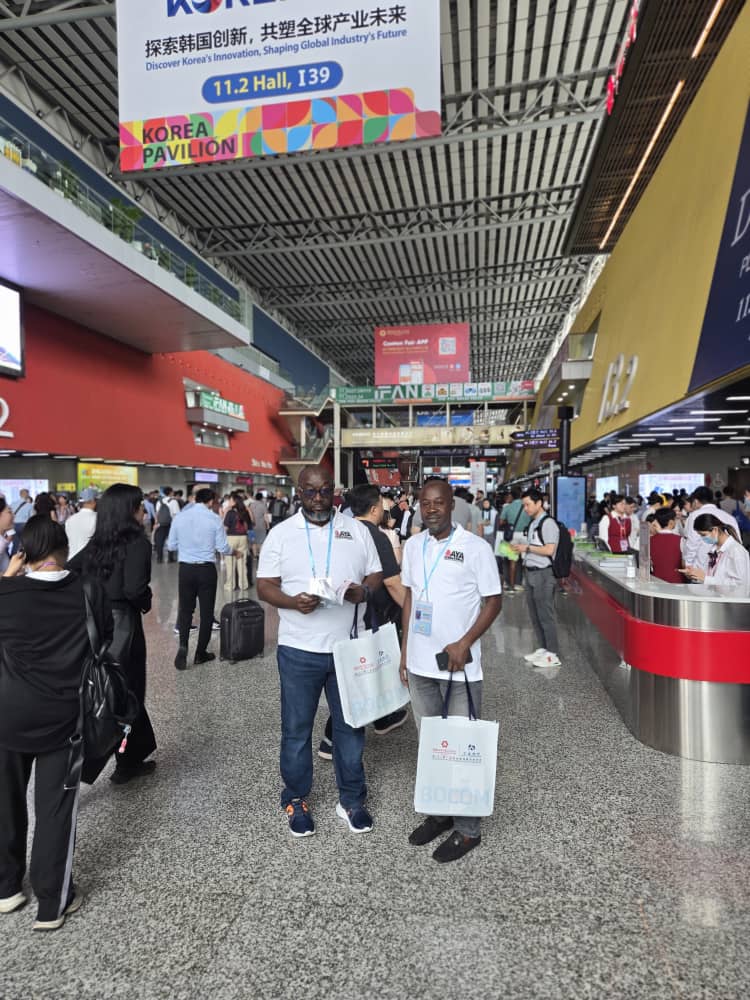 AYA Collective delegation touring exhibits at the China expo