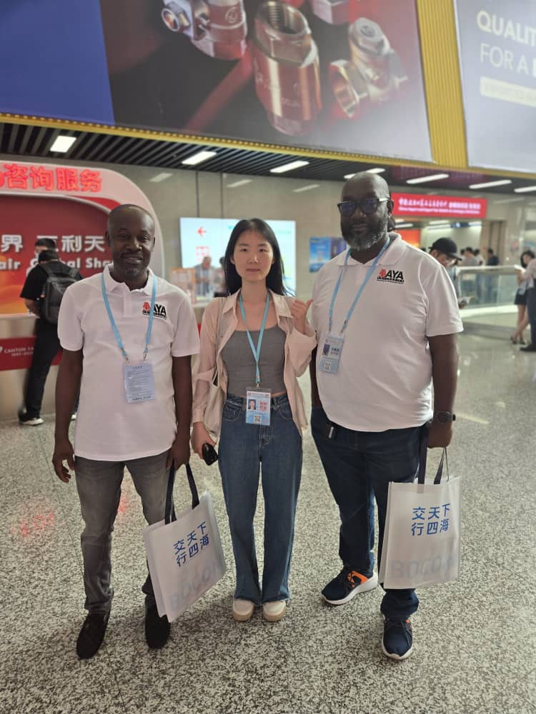 AYA Collective at an exhibition stand during the China expo