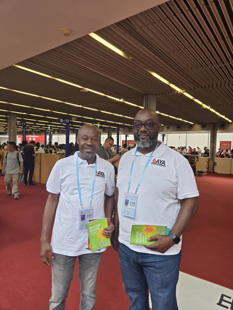 AYA Collective representatives networking at the China expo