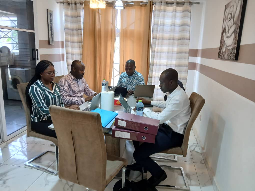 Reviewing records during the AYA Collective finance audit