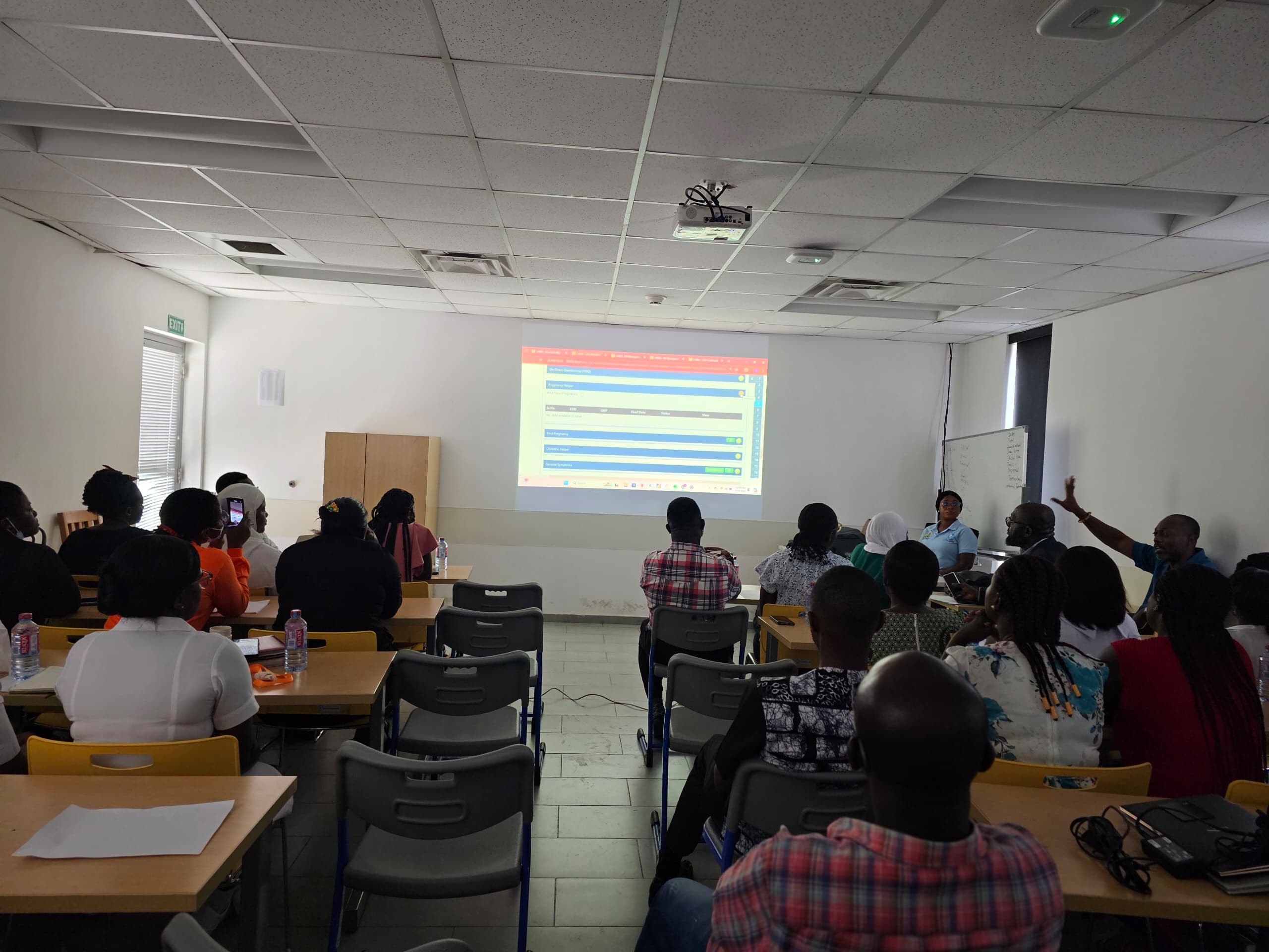Hands-on practice during LHIMS training