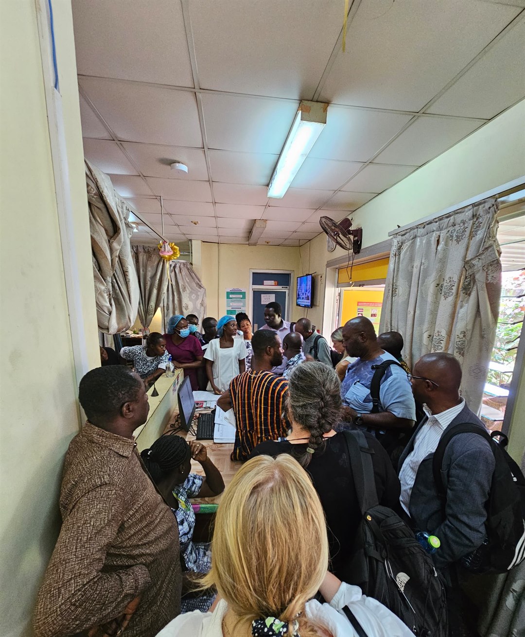 MEBCI implementing partners and donor visit at Sunyani Regional Hospital